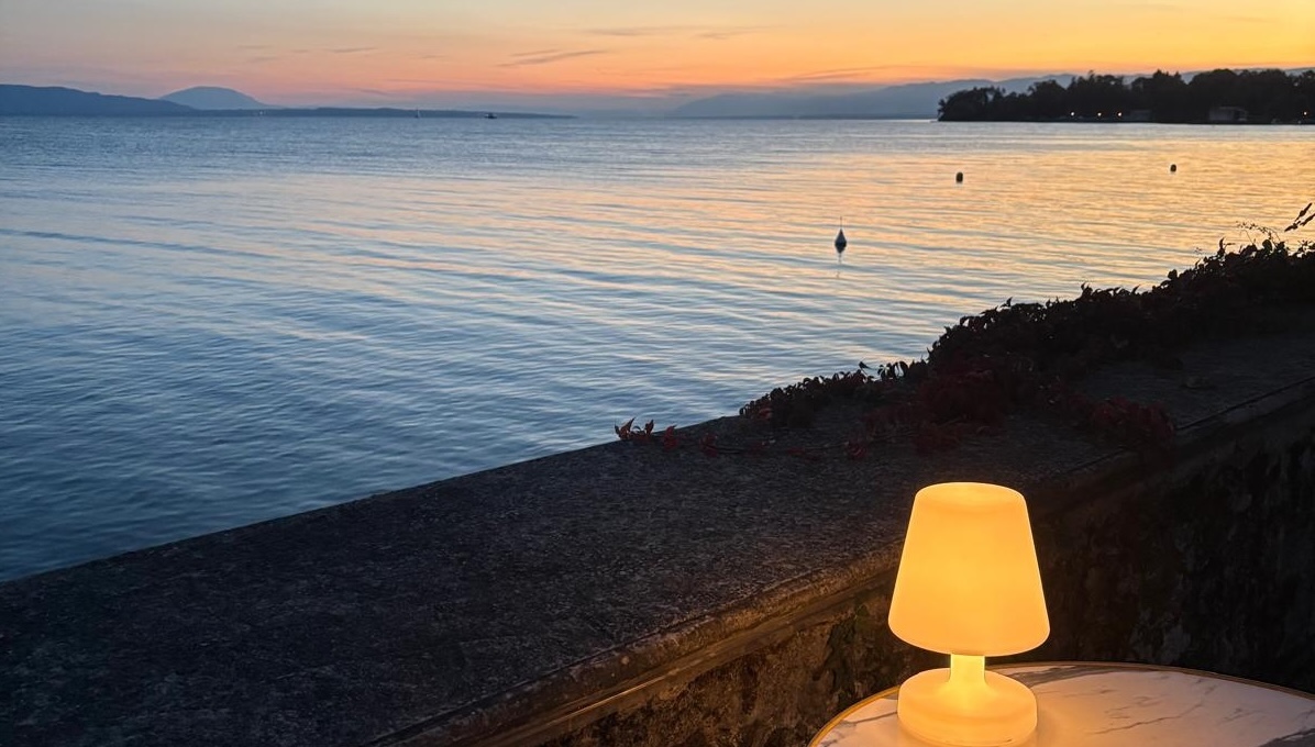 Coucher de soleil sur le lac